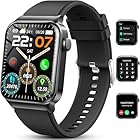 Smartwatch Uomo Donna con Effettua/Risposta Chiamate, 1.85" Orologio Fitness Smart Watch con Contapassi/Cardiofrequenzimetro/Cronometro, 113 Sportivo, Impermeabil IP68 Fitness Tracker per Android iOS