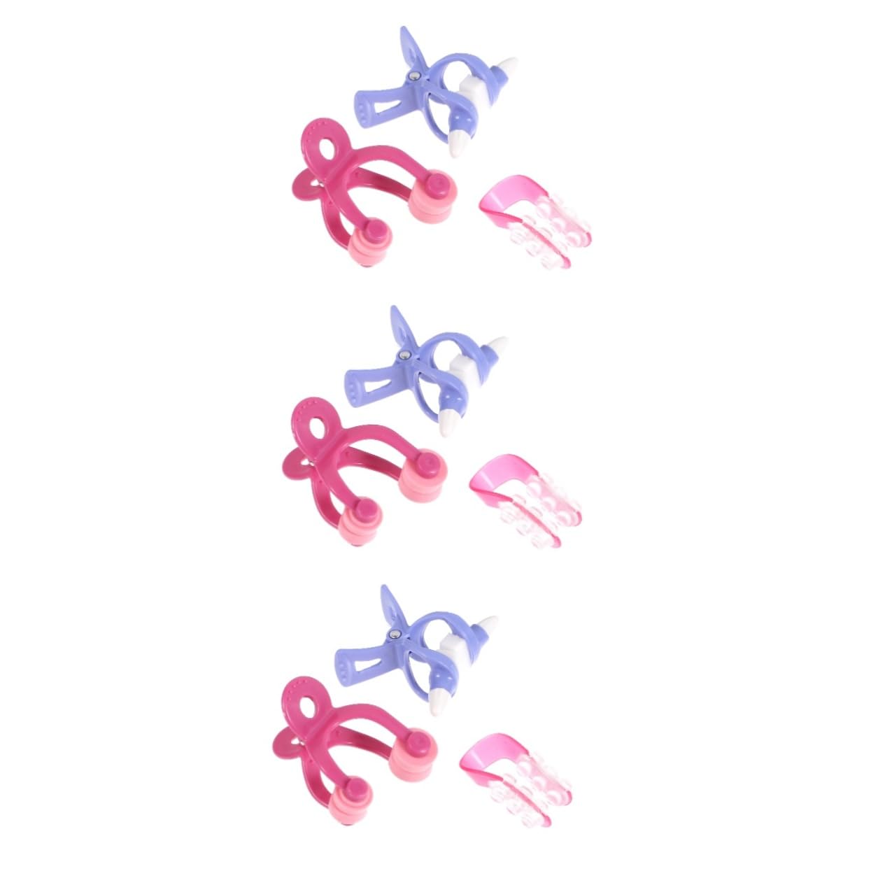 FOMIYES 9 Pcs Nose Roller Beauty Tool Shaping Clips for Straightening Nose Bridge