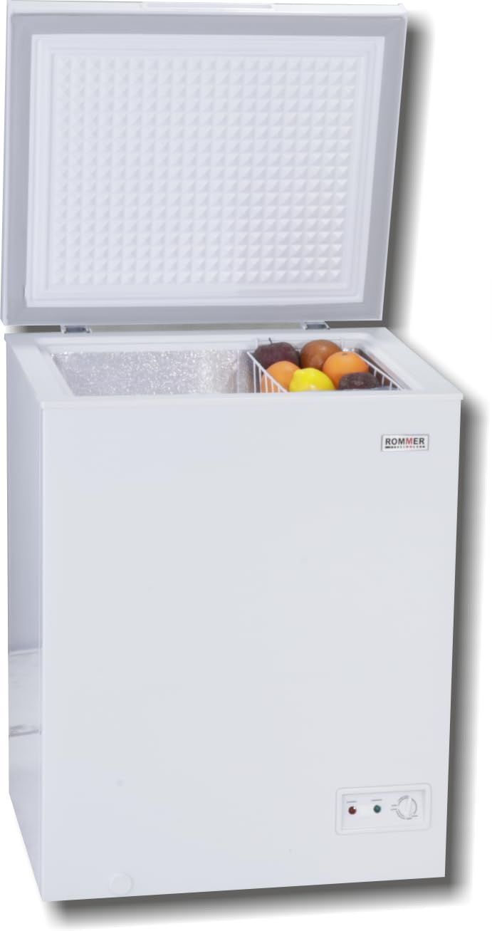 Congelador Horizontal Rommer CHE 153, Capacidad 140 Litros, Color Blanco