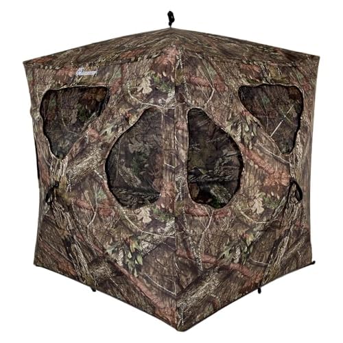 Ameristep Silent Brickhouse Ground Blind Mossy Oak Break Up