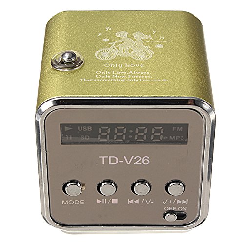 Casa de dios_ES Mini TF Altavoz estéreo USB Radio FM Music Player para PC MP3 iPhone 5S 5C Samsung