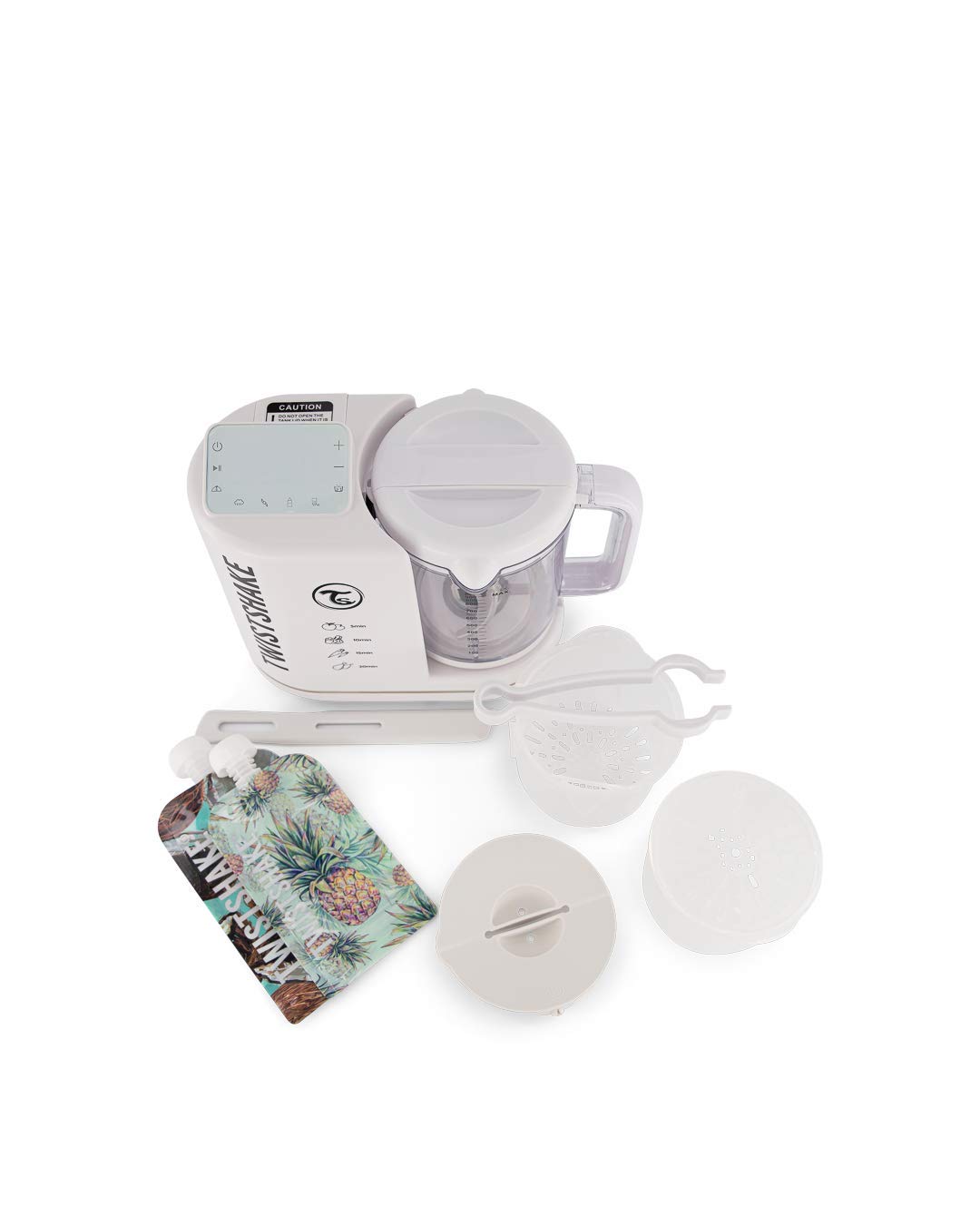 Twistshake 6in1 Baby Food Processor White, frullatori e Robot da Cucina, Plastica