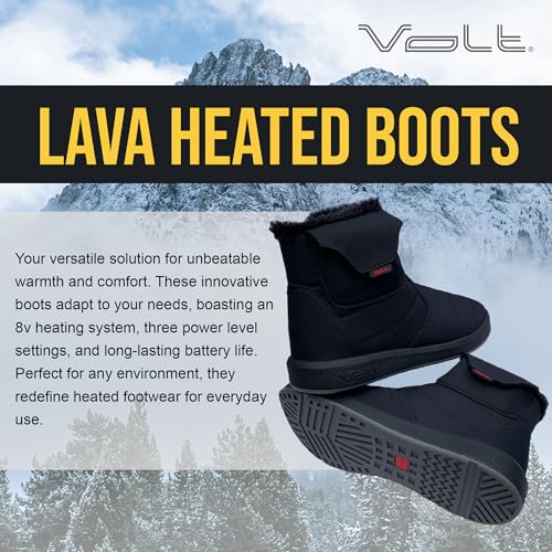 Volt Lava Boots - Indoor or Outdoor Heated Slippers - Rechargeable Foot Warmer - Warming Shoes for Men & Women2