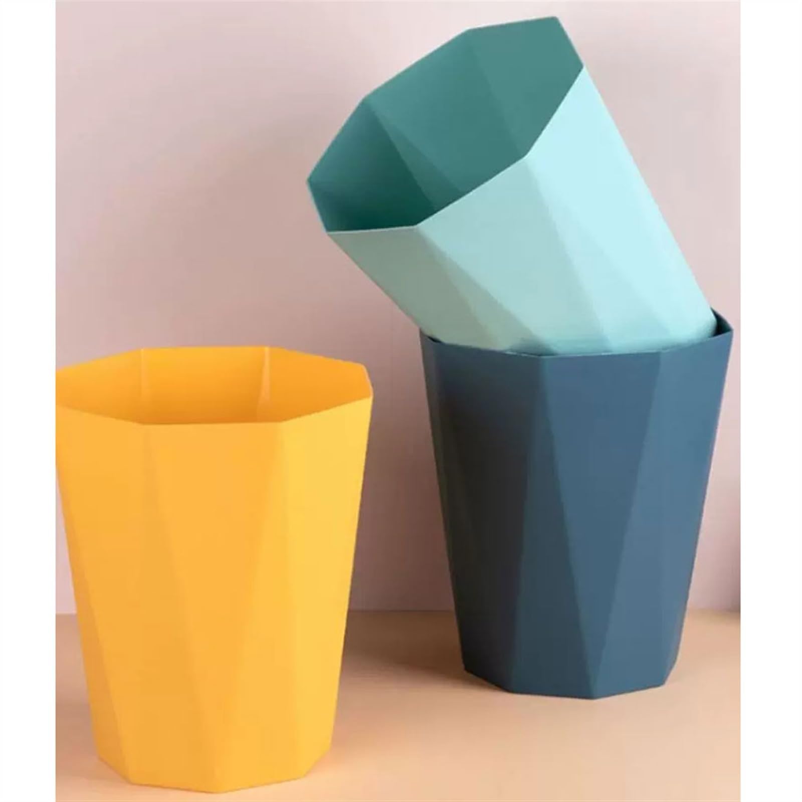 Pattumiera da cucina Semplice pattumiera per la casa, il soggiorno, il bagno, la cucina senza coperchio, la grande camera da letto creativa, l'ufficio, il cestino per la carta, il cestino per i rifiu