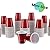 Party Bargains Mini Red Disposable Shot Glasses | Plastic Shot Cups, Jello Shots, Jager Bomb, Beer Pong, Perfect Size for Serving Condiments, Snacks, Samples and Tastings - 2oz | Pack of 120.