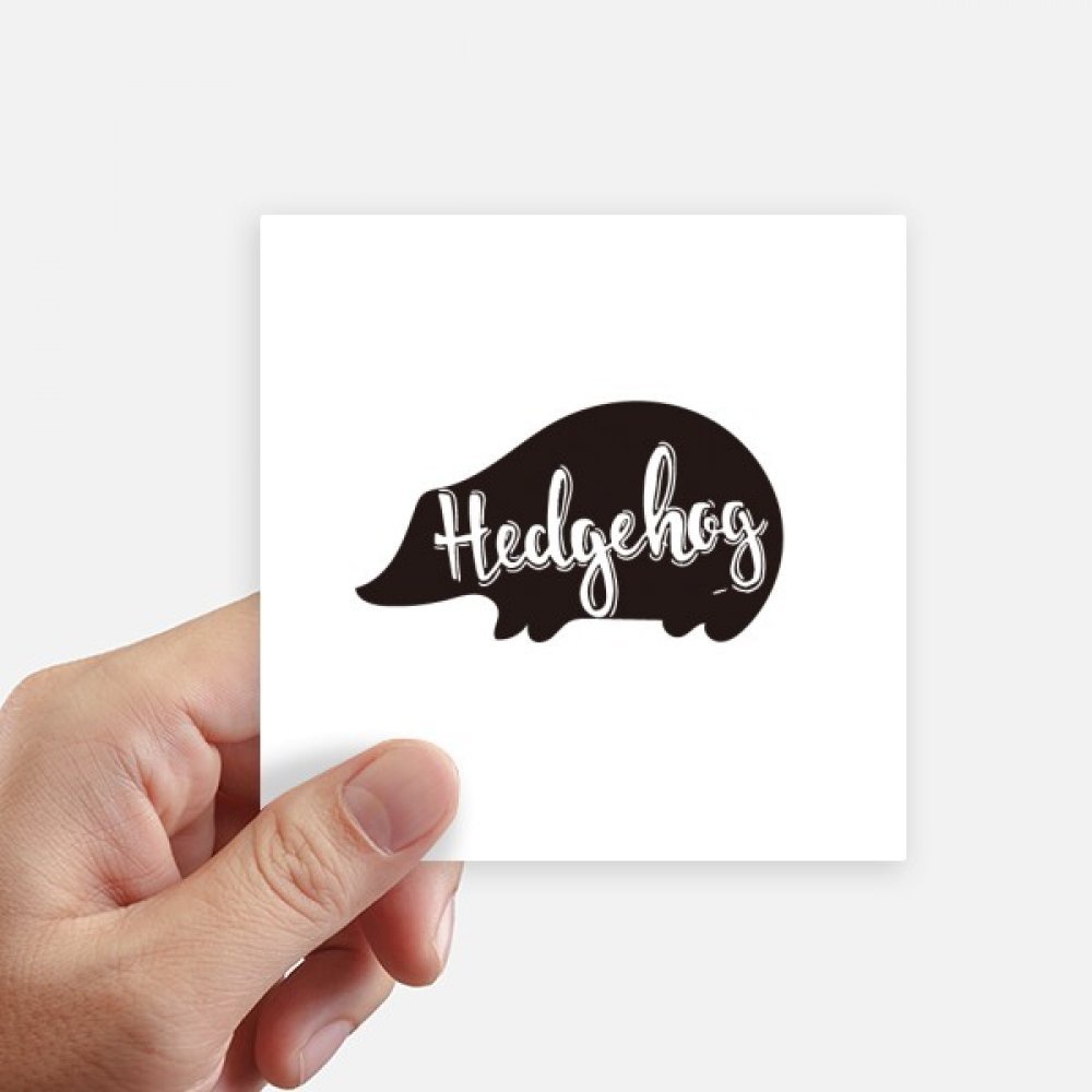 Sticker hérisson noir et blanc pour personnaliser votre ordinateur et valise