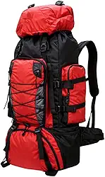 Mochila 90L para Trekking Impermeável Alças Ajustáveis e Cinta Abdominal Montanhismo Viagem Trilha Alpinismo Escalada Bolsa Esportiva Grande