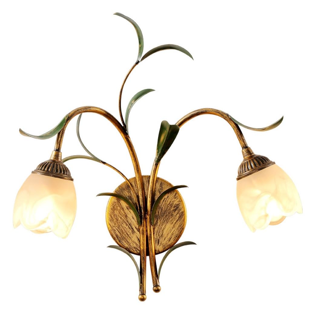 SMCCYYSD Interior Wall Light Creative Glass Crystal Cloud Background Pastoral Style Lamp Bedside Bedroom