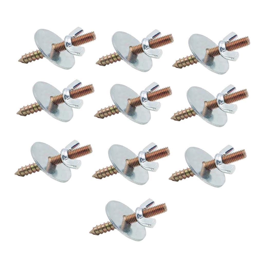 10x Nuts and Screws to Make Bird Perches Fixing Screw Kits Metal Hardware for Bird Stand Building Wood Birds Perch