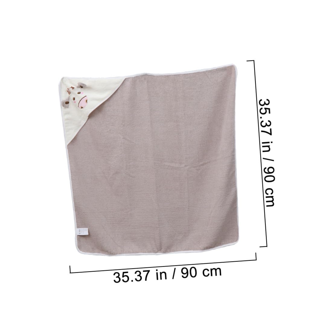 Toalla con Capucha para Niña Algodón Poncho Absorbente y Cómodo para Secar Rápido Diseño de Dibujos Animados Unisex para Baño y Playa