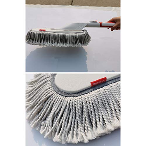 YIYIO Rubber Handle Microfiber Car Dust Collector Exterior and Interior Cleaner with Retractable Handle Dust Collector… - Image 4