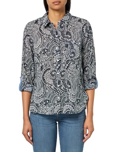 Image of Nautica Women's Button Front Long Sleeve Roll Tab Shirt