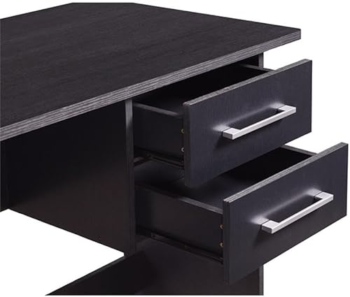 Miniatura 6 de Hodedah Importar HI425 Mesa de escritura de importación negra Negro -,Blanco,https://www.amazon.com/dp/undefined