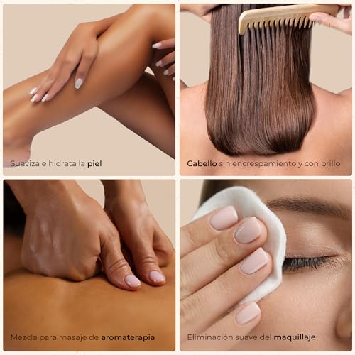 GoNaturals® Aceite de Almendras Dulces, 250ml - 100% Puro, Natural y Prensado en Frío - Aceite Corporal Hidratante Para Piel, Cabello, Uñas y Antiestrias Embarazo - imagen 6