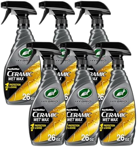 Turtle Wax 53410-6PK Hybrid Solutions Ceramic Wet Wax, One Step S...