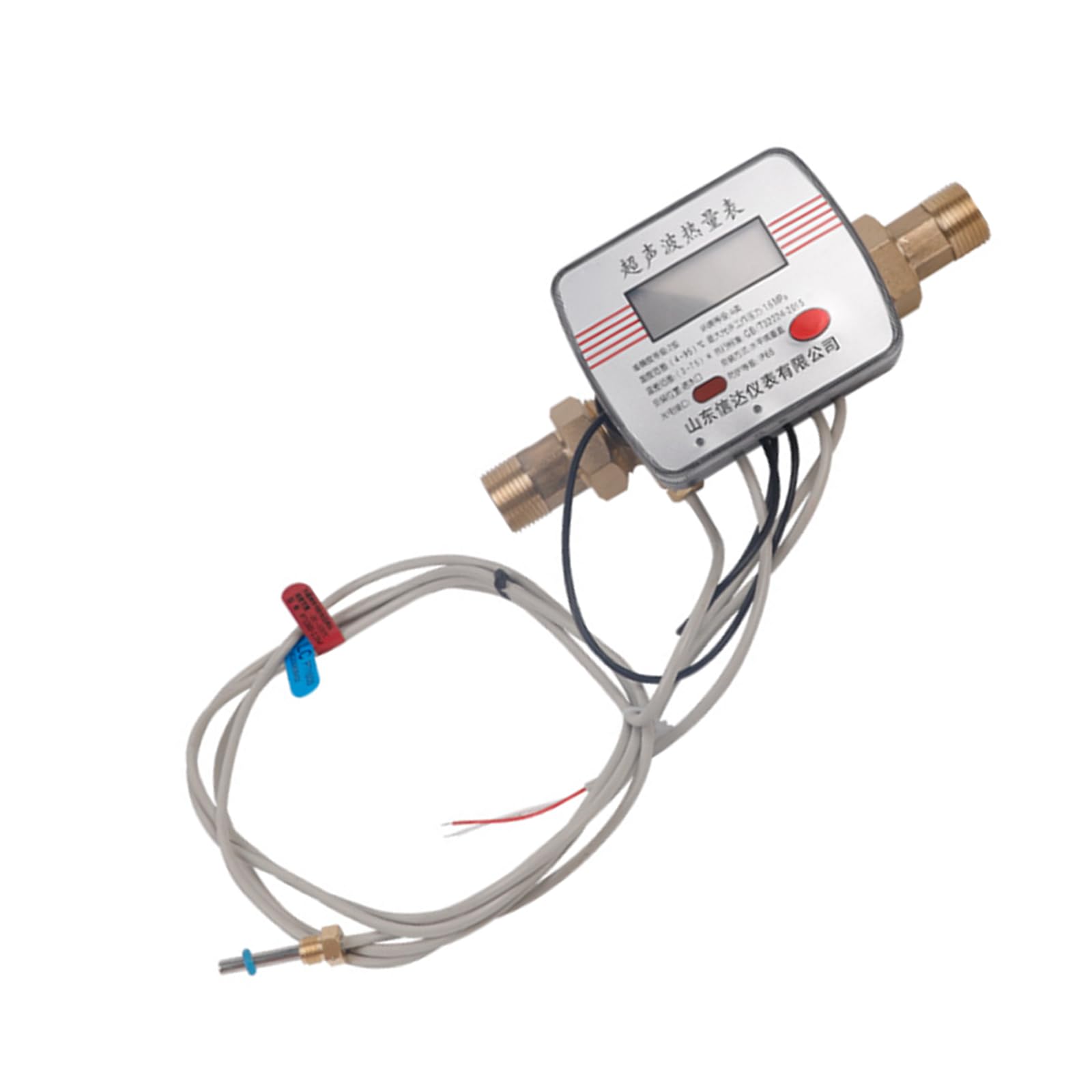 Tsophreniq A Multifunction Heat Meter Brass Flows Gauges Residential Heat Measurement Device For Hot & Cold Water Hot & Cold Water Meter