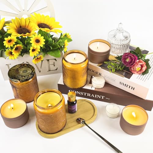Miniatura 4 de Ksedcon Kit De Fabricación De Velas Diy, Juego De Fabricación De Velas Con Olla Eléctrica De Fusión De Cera, 8 Latas De Velas, 8 Aceites Aromáticos, Juego De Velas Para Hacerlas Tú Mismo Con Bolsa De