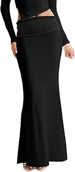 Amazon.com: AGECODE Women's Folded High Waisted Ribbed Knit