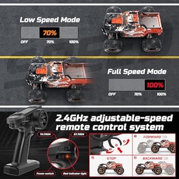 DEERC H16R Brushless Fast RC Cars,1:16 52KM/H High Speed
