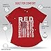 Rothco Womens R.E.D. (Remember Everyone Deployed) T-Shirt – Short Sleeve Graphic Tee – Red – S