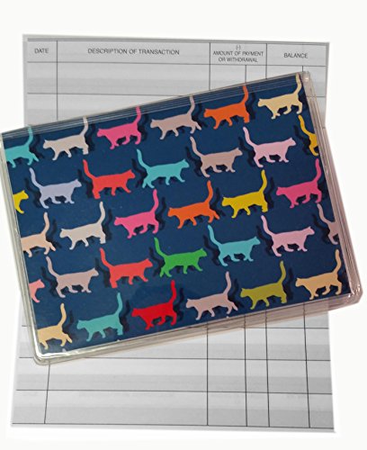 RFID ArmorShield-Protected Colorful Cats Debit Credit Card Holder Cover w/Register & Photo Insert