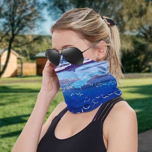Mountain Landscape Cooling Neck Gaiter Face Mask Lightweight Sun Protection Bandana Multifunctional Outdoor Headwear3