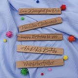 VmG-Store 5 Stück Holzleisten Eiche je 22x8x160mm ...