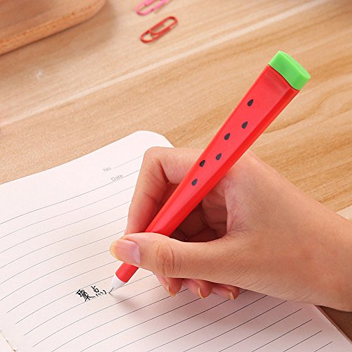 Bolígrafos de tinta de gel con diseño de sandía 12 piezas miniatura 2