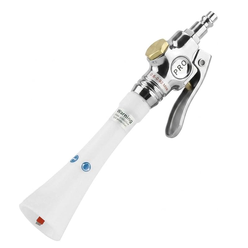 Pistola Tornador para Limpeza Automotiva com Jato de Ar, Cabeça Giratória 360°, Estrutura Metálica Duriumon LJF02-W