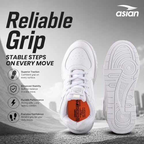 Image of ASIAN Sonic-01 Kids Sneakers | Casual Sneakers with Cushioned Sole, Durable Synthetic Upper & Comfort for Boys & Girls