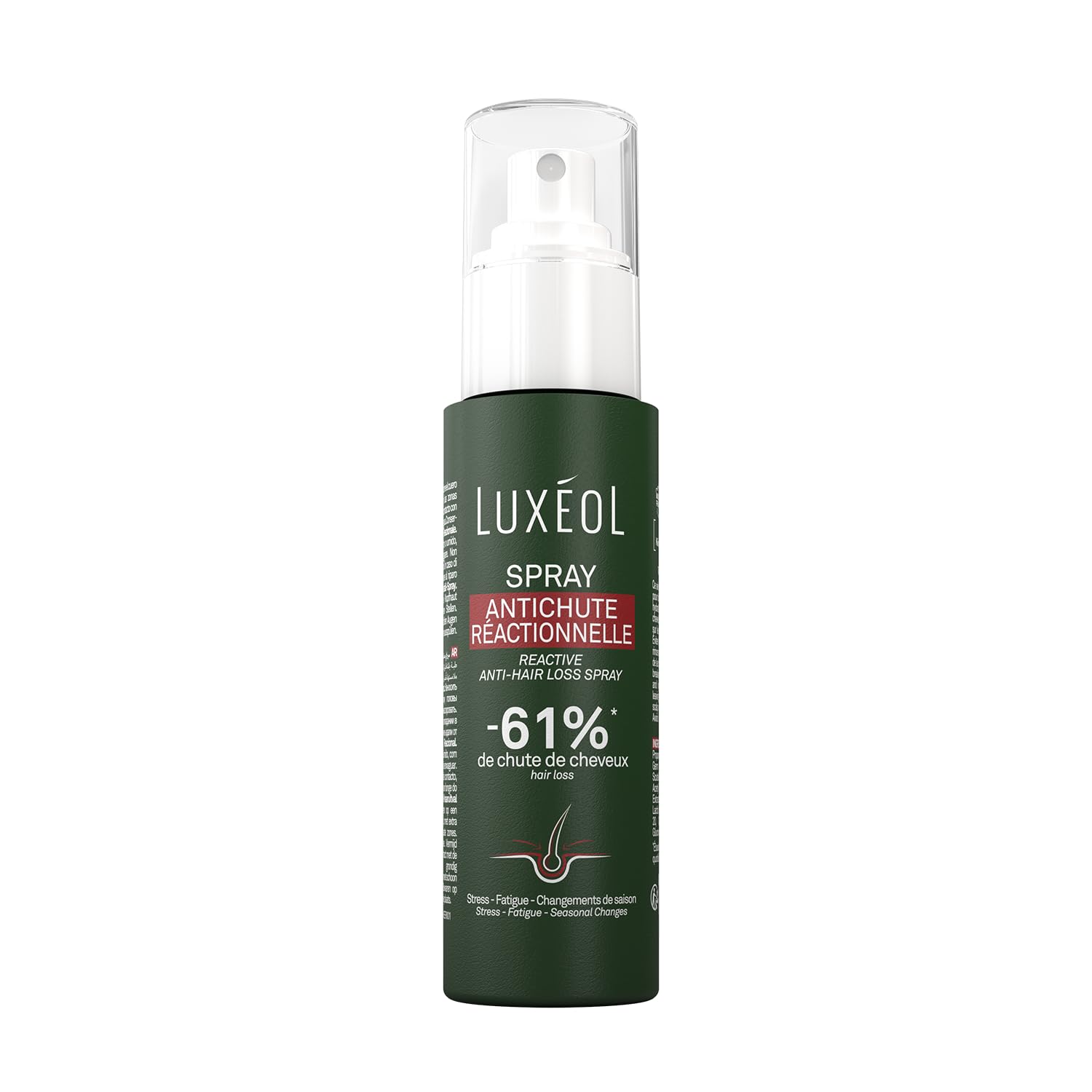 LUXÉOL - Spray Anticaduta Reazionale - Caduta dei capelli ridotta del 61%*