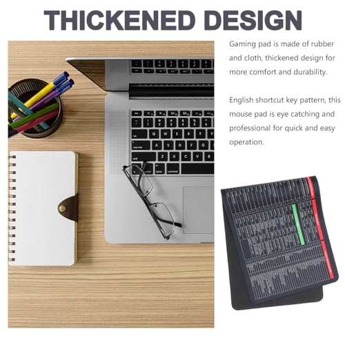 Angoily Alfombrilla Atajos Excel Español, Alfombrilla Con Atajos De Excel En Espa?Ol, Teclado Tapete De Escritorio Antideslizante, RatóN Y Teclado Grande Para Oficina Juegos Y Estudio Mouse Xxl Gaming - imagen 7