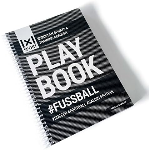 1x1SPORT Das beliebte Playbook #Fussball Din-A5 | Spielfeldvorlagen & Trainingshilfen für Fußballtrainer (Ringbuch, Fußball-Übungs- und Taktikblock, Din-A5, 200 Seiten) Cover