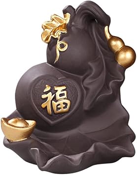 Incense Burner Gourd Incense Burner Ceramic Waterfall Incense Burner Home Decor Backflow Incense Censer Office Yoga Tea Room Zen Ornaments Incense Fountain