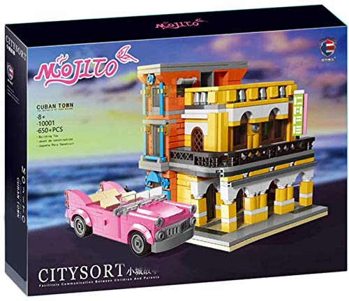 LAKIOMZ Mojito Cafe Bausteine, Modell, 650 Stück, Street View, pädagogisches Stammstein-Spielzeug-Set für Erwachsene und… – Bild 4