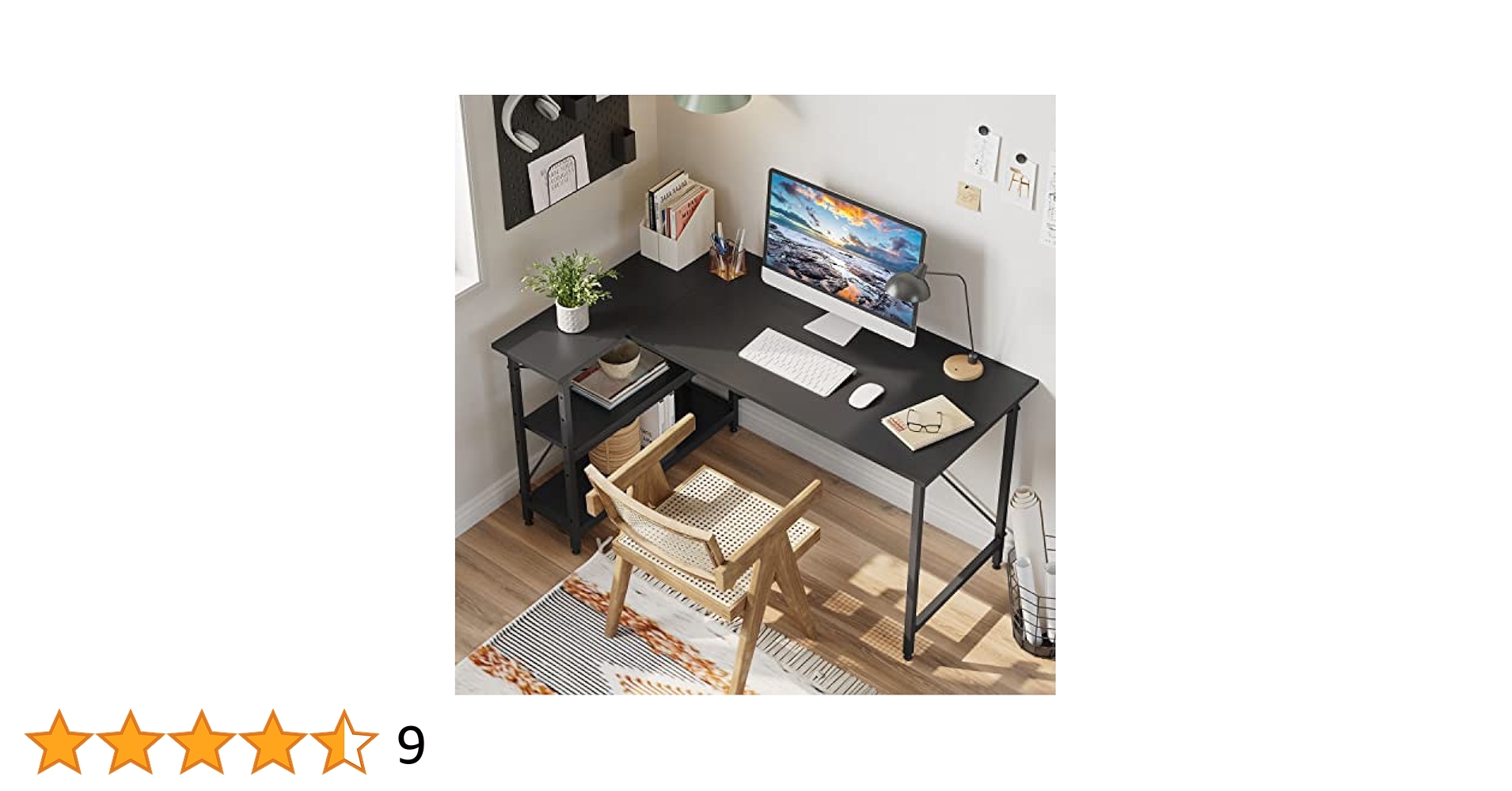 Amazon.co.jp: DOMY HOME ゲーミングデスク L字 幅140cm