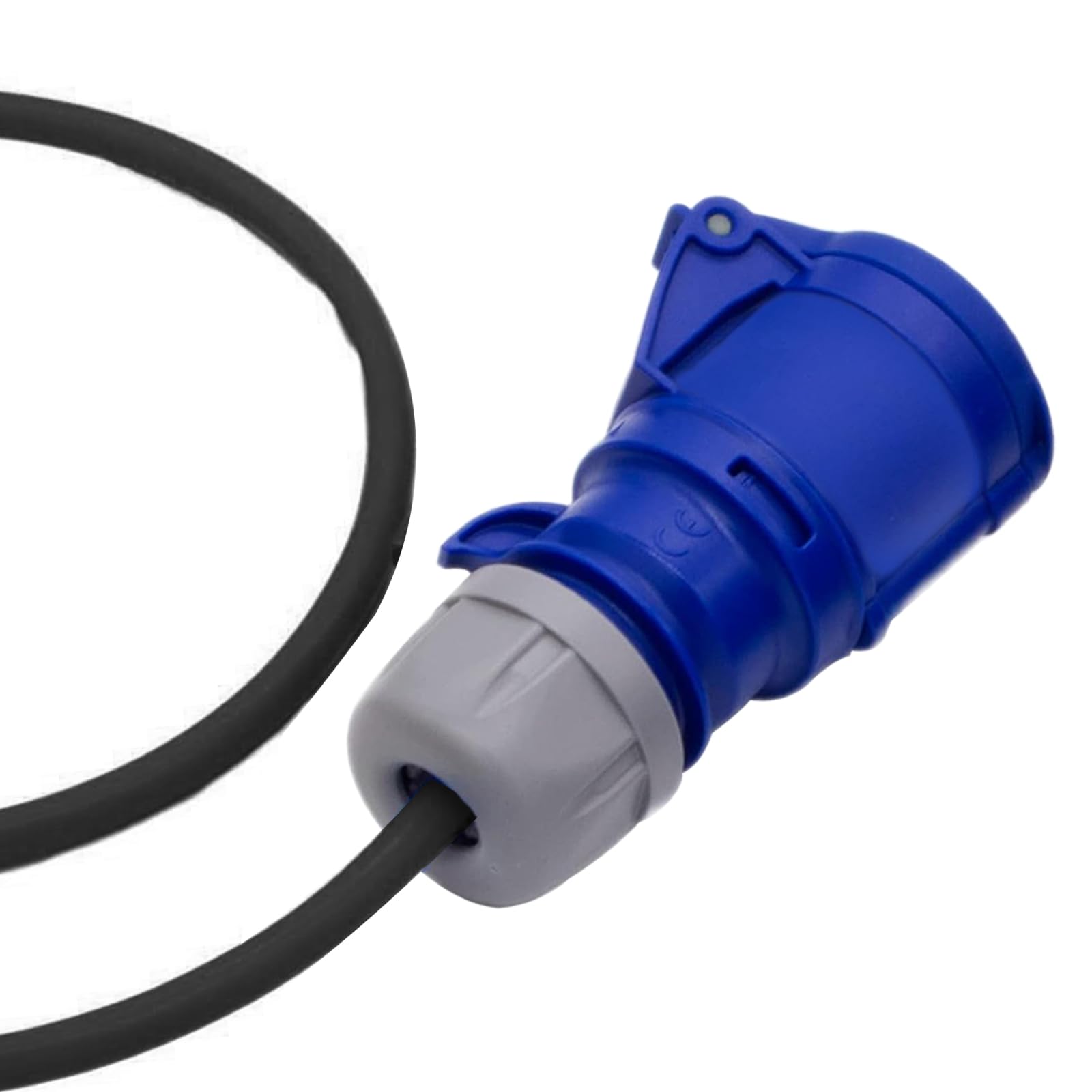 PCE niebieski adapter 16 A na 32 A - wytrzymały adapter wtyczki 16 A na gniazdo 32 A - kabel gumowy -16 A Plug to 32 A adapter gniazda