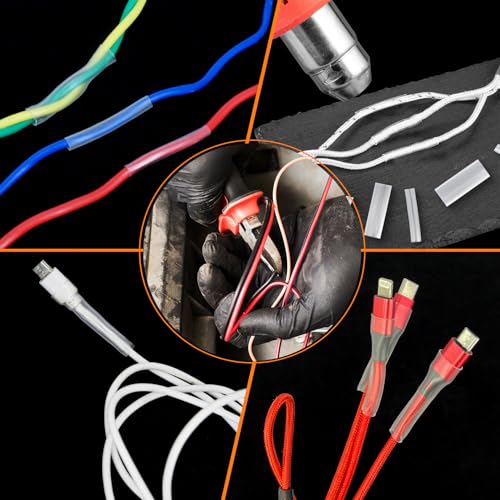 Image of ASHINER 580PCS Durable Heat Shrink Tubing Kit - Ideal for Electric Insulation and Repairs with Convenient Storage Case, Transparent