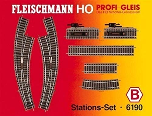 Preisvergleich Produktbild Fleischmann 6190 - Profi Gleis - Stations-Set