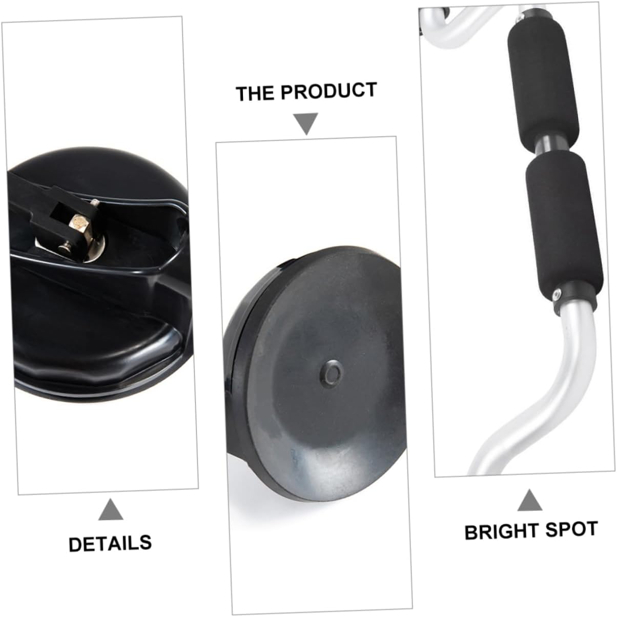 balacoo Alloy Suction Cup Boat Stand Load Assist for Kayak Canoe Universal Car Roof Support Tool