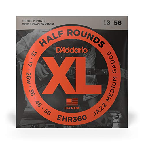 D’Addario EHR360 Cordes à filet demi-rond pour guitare électrique Jazz Medium 13-56 - Les Beatles, Paul McCartney, John Lennon, RIngo Starr, George Harrison D'Addario EHR360 Cordes à filet demi-rond pour guitare électrique Jazz Medium 13-56 – Image 3
