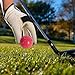 Menolana Outdoor Golf Ball Golfer Gift Professional Portable Diameter 6cm/2.36inch Synthetic Rubber Golf Training Ball, Red