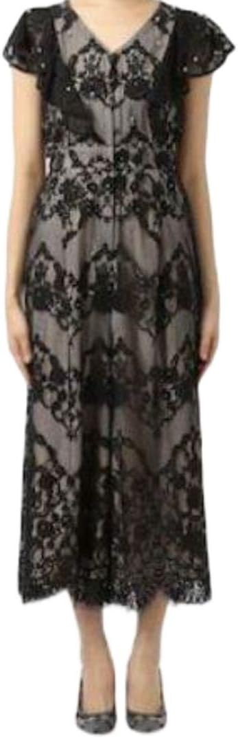 グレースコンチネンタル ブラックレース オールインワン パンツドレス