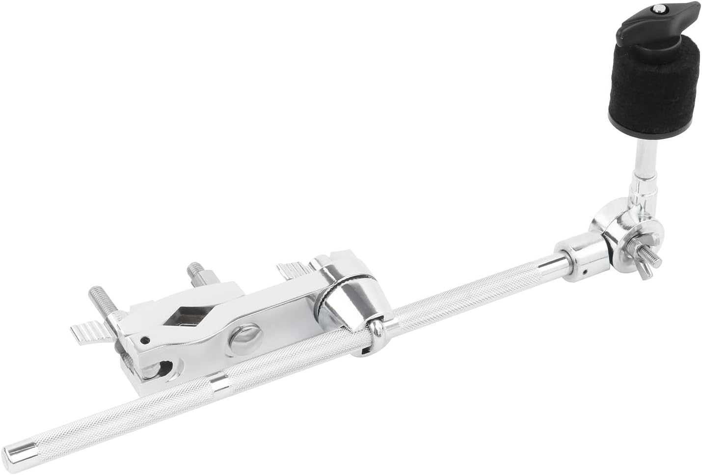 Drum Cymbal Arm Cymbal Stand Extension Arm, 33cm Mount Cymbal Clip Drum Stand Clamp Cymbal Boom Arm with Clamp Holder Bracket, Percussion Instrument Accessories
