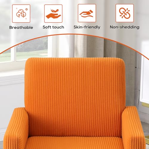 Sillón Plegable Corduroy Naranja miniatura 6