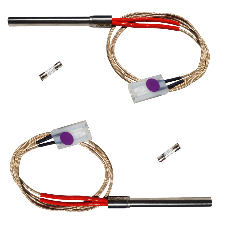 JAQKITU 2-Pack 120V 200W Ignited Rod Replacements for Treager Pit Boss Pellets Grill/Smoker Parts