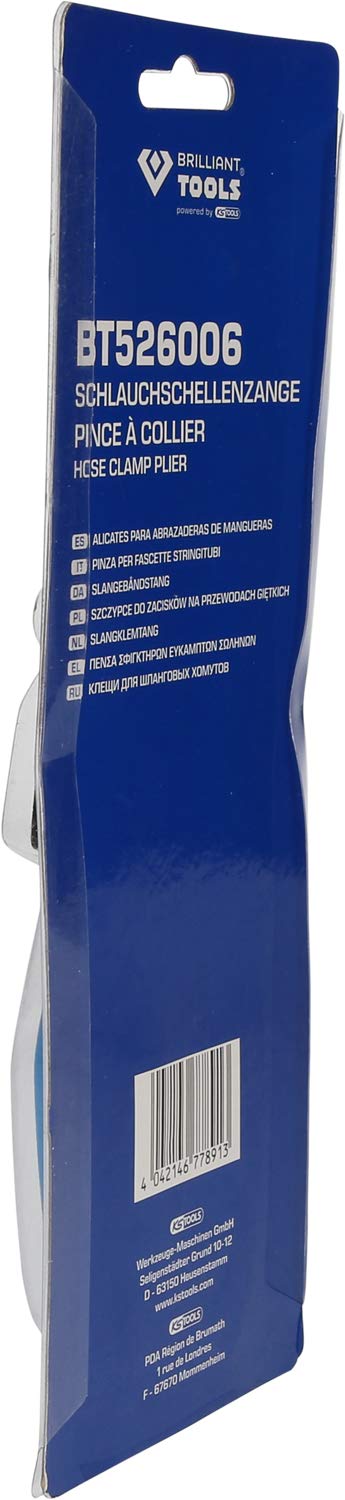 BRILLIANT TOOLS BT526006 Pinza per fascette stringitubi [Powered by KS TOOLS]