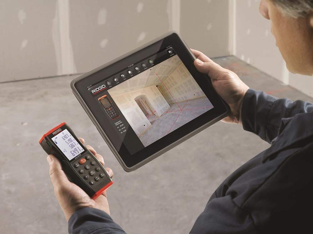 RIDGID 36813 Medidor láser de distancia avanzado Modelo Micro LM-400, Medidor láser de distancia