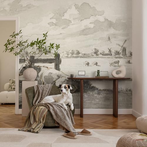 Papier peint autocollant lavable idylle rurale pour masquer les défauts - 3