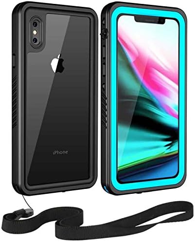 Moskee iPhone X Waterproof Case,High Precision Upgraded IP68 Full Body Underwater Protective Case with Sensitive Fingerprint(Wireless Charging Supported)